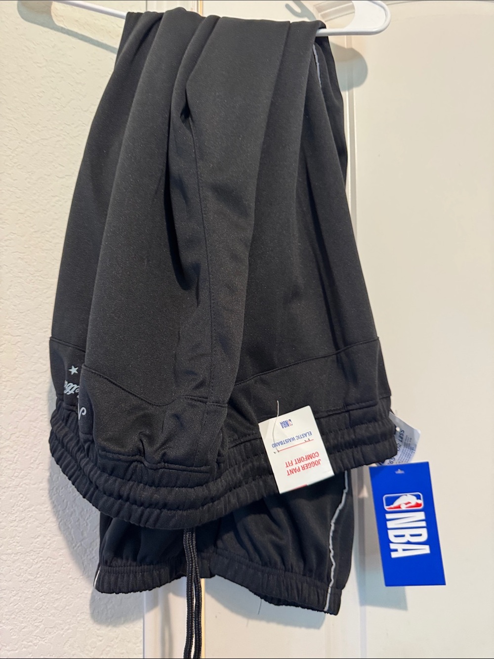 NBA joggers pants Black Sweatpants with Drawstring